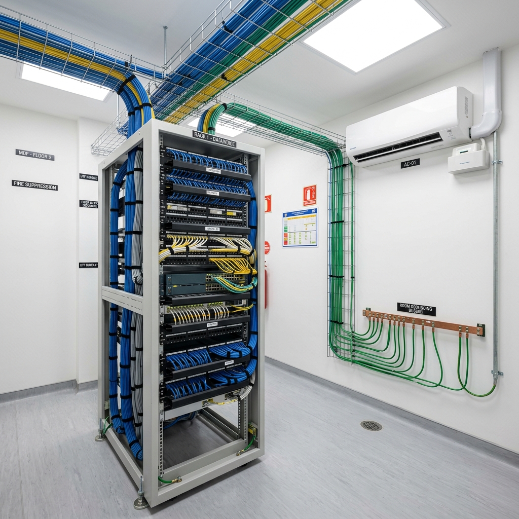 Cuarto de comunicaciones instalado por TELECLIM